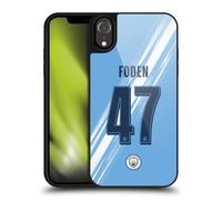 Head Case Designs Officially Licensed Manchester City Man City FC Phil Foden 2025/26 Players Home Kit Gel Armour Case [Military Grade Protection] Compatible With Apple iPhone XR