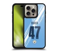 Head Case Designs Officially Licensed Manchester City Man City FC Phil Foden 2025/26 Players Home Kit Gel Armour Case [Military Grade Protection] Compatible With Apple iPhone 16 Pro