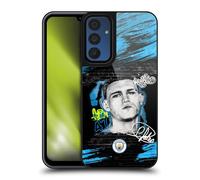 Head Case Designs Officially Licensed Manchester City Man City FC Phil Foden Graffiti Collection by Murwalls Gel Armour Case [Military Grade Protection] Compatible With Samsung Galaxy A15