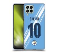 Head Case Designs Officially Licensed Manchester City Man City FC Rayan Cherki 2025/26 Players Home Kit 1st Group Gel Case [Military Grade Protection] Compatible With Samsung Galaxy M53 (2022)