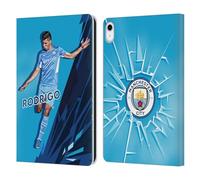Head Case Designs Officially Licensed Manchester City Man City FC Rodrigo 2021/22 First Team Leather Wallet Case Compatible With Apple iPad 10.9 2022/2025