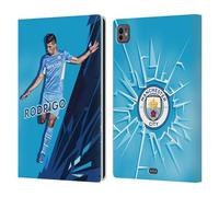 Head Case Designs Officially Licensed Manchester City Man City FC Rodrigo 2021/22 First Team Leather Wallet Case Compatible With Apple iPad Pro 11 M4 2024