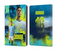 Head Case Designs Officially Licensed Manchester City Man City FC Rodrigo 2024/25 First Team Leather Wallet Case Compatible With Amazon Kindle Paperwhite 6