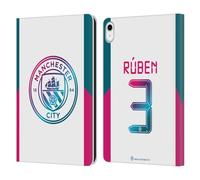 Head Case Designs Officially Licensed Manchester City Man City FC Rúben Dias 2021/22 Players Away Kit Group 1 Leather Wallet Case Compatible With Apple iPad 10.9 2022/2025