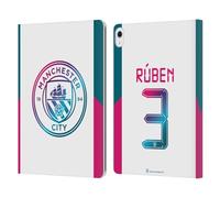 Head Case Designs Officially Licensed Manchester City Man City FC Rúben Dias 2021/22 Players Away Kit Group 1 Leather Wallet Case Compatible With Apple iPad Air 13 2024/2025