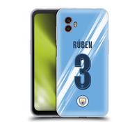 Head Case Designs Officially Licensed Manchester City Man City FC Rúben Dias 2025/26 Players Home Kit 1st Group Gel Case [Military Grade Protection] Compatible With Samsung Galaxy Xcover6 Pro/Pro2