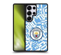 Head Case Designs Officially Licensed Manchester City Man City FC Sky Blue Pattern Fight Graphics Gel Armour Case [Military Grade Protection] Compatible With Samsung Galaxy S25 Ultra
