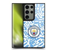 Head Case Designs Officially Licensed Manchester City Man City FC Sky Blue Pattern Fight Graphics Gel Armour Case [Military Grade Protection] Compatible With Samsung Galaxy S24 Ultra 5G