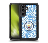 Head Case Designs Officially Licensed Manchester City Man City FC Sky Blue Pattern Fight Graphics Ultra-Armoured Shockproof Case [Military Grade Protection] Compatible With Samsung Galaxy S24+ 5G