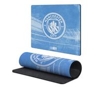 Head Case Designs Officially Licensed Manchester City Man City FC Stadium Crest Logo Gaming Office Desk PC Keyboard Mouse Mat Pad 9.84 x 11.81 x 0.12 inches (250 x 300 mm) - S
