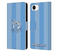 Head Case Designs Officially Licensed Manchester City Man City FC Super City Moonchester & Moonbeam Leather Wallet Case Compatible With Apple iPhone 16e