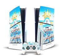 Head Case Designs Officially Licensed Manchester City Man City FC Team Poster 2023 Champions Vinyl Sticker Gaming Skin Decal Compatible With Sony PS5 Slim Disc Edition Console & DualSense Controller