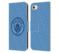 Head Case Designs Officially Licensed Manchester City Man City FC The Best Team Patterns Leather Wallet Case Compatible With Apple iPhone 7/8 / SE 2020 & 2022