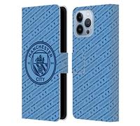 Head Case Designs Officially Licensed Manchester City Man City FC The Best Team Patterns Leather Wallet Case Compatible With Apple iPhone 13 Pro Max