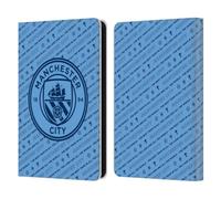 Head Case Designs Officially Licensed Manchester City Man City FC The Best Team Patterns Leather Wallet Case Compatible With Amazon Kindle 11th Gen (2024)