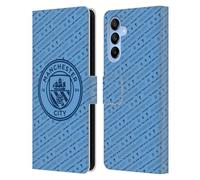 Head Case Designs Officially Licensed Manchester City Man City FC The Best Team Patterns Leather Wallet Case Compatible With Samsung Galaxy A16 5G