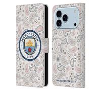 Head Case Designs Officially Licensed Manchester City Man City FC Third 2020/21 Badge Kit Leather Wallet Case Compatible With Apple iPhone 17 Pro