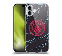 Head Case Designs Officially Licensed Manchester City Man City FC Third 2023/24 Badge Kit Hard Back Case Compatible With Apple iPhone 16 Plus