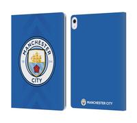 Head Case Designs Officially Licensed Manchester City Man City FC Third Goalkeeper 2022/23 Badge Kit Leather Wallet Case Compatible With Apple iPad Air 13 2024/2025