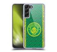 Head Case Designs Officially Licensed Manchester City Man City FC Third Goalkeeper 2023/24 Badge Kit Gel Case [Military Grade] Compatible with Samsung Galaxy S22+ 5G and Compatible with MagSafe