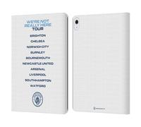 Head Case Designs Officially Licensed Manchester City Man City FC Tour White We're Not Really Here Leather Wallet Case Compatible With Apple iPad Air 13 2024/2025