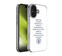Head Case Designs Officially Licensed Manchester City Man City FC We're Not Really Here Tour White Soft Gel Case for Apple iPhone 17