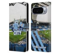 Head Case Designs Officially Licensed Manchester City Man City FC You Are My City Moonchester & Moonbeam Leather Wallet Case Compatible With Google Pixel 10 Pro XL