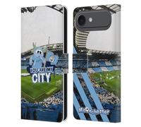 Head Case Designs Officially Licensed Manchester City Man City FC You Are My City Moonchester & Moonbeam Leather Wallet Case Compatible With Apple iPhone 17 Air