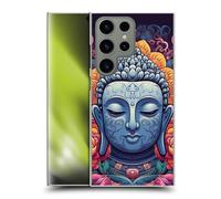 Head Case Designs Officially Licensed Mark Ashkenazi Floral Buddha Hard Back Case Compatible With Samsung Galaxy S24 Ultra 5G