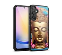 Head Case Designs Officially Licensed Mark Ashkenazi Gold Face Buddha Gel Armour Case [Military Grade Protection] Compatible With Samsung Galaxy A25 5G