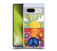 Head Case Designs Officially Licensed Mark Ashkenazi Groovy Retro Mix Patterns Gel Case [Military Grade Protection] Compatible With Google Pixel 7