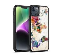 Head Case Designs Officially Licensed Mark Ashkenazi Map Of The World Pop Culture Gel Armour Case [Military Grade Protection] Compatible With Apple iPhone 14 Plus