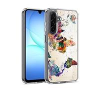 Head Case Designs Officially Licensed Mark Ashkenazi Map Of The World Pop Culture Gel Case [Military Grade Protection] Compatible With Samsung Galaxy A17 4G / 5G