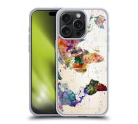 Head Case Designs Officially Licensed Mark Ashkenazi Map Of The World Pop Culture Gel Case [Military Grade Protection] Compatible With Apple iPhone 15 Pro Max