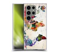 Head Case Designs Officially Licensed Mark Ashkenazi Map Of The World Pop Culture Gel Case [Military Grade Protection] Compatible With Samsung Galaxy S24 Ultra 5G