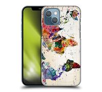 Head Case Designs Officially Licensed Mark Ashkenazi Map Of The World Pop Culture Hard Back Case Compatible With Apple iPhone 13