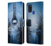 Head Case Designs Officially Licensed Mark Ashkenazi Mystic Night Music Leather Wallet Case Compatible With Samsung Galaxy A21s (2020)