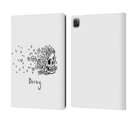 Head Case Designs Officially Licensed Matt Bailey Decay Skull Leather Wallet Case Compatible With Apple iPad Pro 12.9 2020/2021/2022