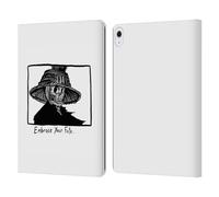 Head Case Designs Officially Licensed Matt Bailey Embrace Your Fate Skull Leather Wallet Case Compatible With Apple iPad Air 13 2024/2025