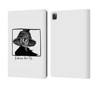 Head Case Designs Officially Licensed Matt Bailey Embrace Your Fate Skull Leather Wallet Case Compatible With Apple iPad Pro 12.9 2020/2021/2022