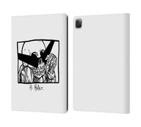 Head Case Designs Officially Licensed Matt Bailey Hi Hater Skull Leather Wallet Case Compatible With Apple iPad Pro 12.9 2020/2021/2022