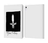 Head Case Designs Officially Licensed Matt Bailey My Soul To Keep Skull Leather Wallet Case Compatible With Apple iPad Air 13 2024/2025