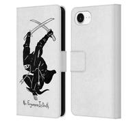 Head Case Designs Officially Licensed Matt Bailey No Forgiveness Samurai Leather Wallet Case Compatible With Apple iPhone 16e