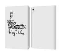 Head Case Designs Officially Licensed Matt Bailey Nothing To No One Art Leather Wallet Case Compatible With Apple iPad Air 13 2024/2025