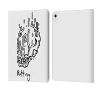Head Case Designs Officially Licensed Matt Bailey Rotting Skull Leather Wallet Case Compatible With Apple iPad Air 13 2024/2025