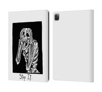 Head Case Designs Officially Licensed Matt Bailey Stop It Skull Leather Wallet Case Compatible With Apple iPad Pro 12.9 2020/2021/2022