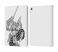 Head Case Designs Officially Licensed Matt Bailey Sword Attack Samurai Leather Wallet Case Compatible With Apple iPad Air 13 2024/2025