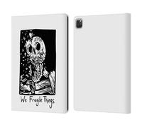 Head Case Designs Officially Licensed Matt Bailey We Fragile Things Skull Leather Wallet Case Compatible With Apple iPad Pro 12.9 2020/2021/2022