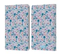 Head Case Designs Officially Licensed Me To You Flower Pattern Soft Focus Leather Wallet Case Compatible With Kindle Paperwhite 1/2 / 3