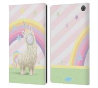 Head Case Designs Officially Licensed Me To You Rainbow Llama Once Upon A Time Leather Wallet Case Compatible With Amazon Fire Max 11 2023